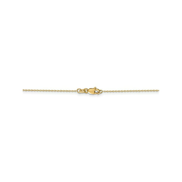 Universal Jewels Solid 14K Yellow Gold Round Snake Chain Necklace 0.8mm Width & 20 inches in Length 